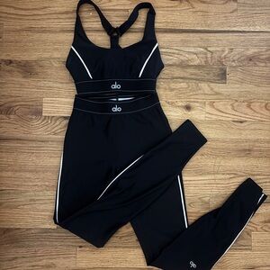 Alo Black Activewear Set